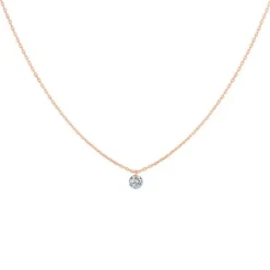 La Brune & La Blonde Collar Oro Rosa 360º diamante 0.30 quilates