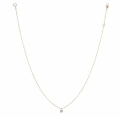 La Brune & La Blonde Collar Oro Rosa 360º diamante 0.40 quilates