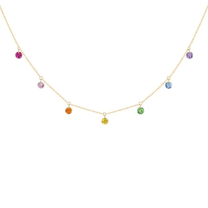 La Brune & La Blonde Confetti Rainbow 7 piedras 0.90 quilates