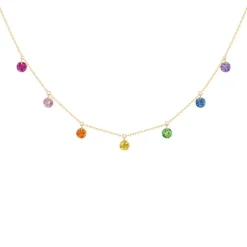 La Brune & La Blonde Confetti Rainbow 7 piedras 2 quilates