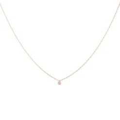 La Brune & La Blonde Mini Confetti oro rosa y zafiro rosa 0.14 quilates