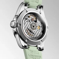 Longines Conquest Automático Verde Caucho 34mm