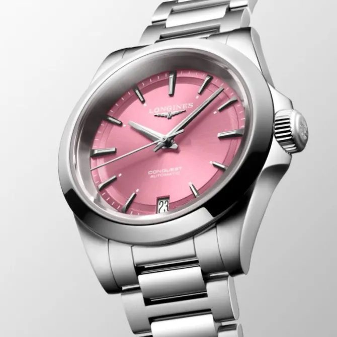 Longines Conquest Automático Rosa 34mm