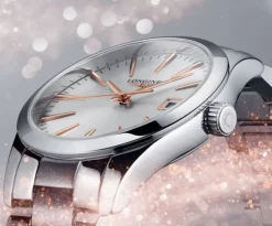Longines Conquest Classic Cuarzo Gris 34mm