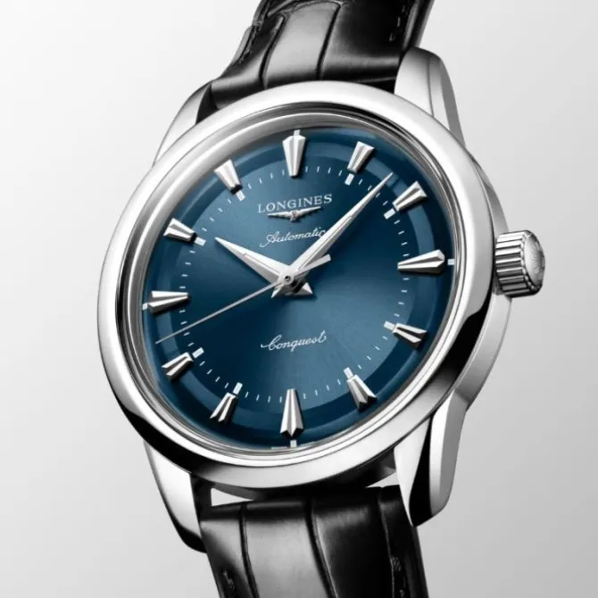 Longines Conquest Heritage 38mm Automatico Azul