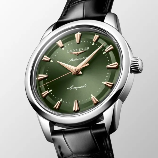 Longines Conquest Heritage 40mm Automatico Verde