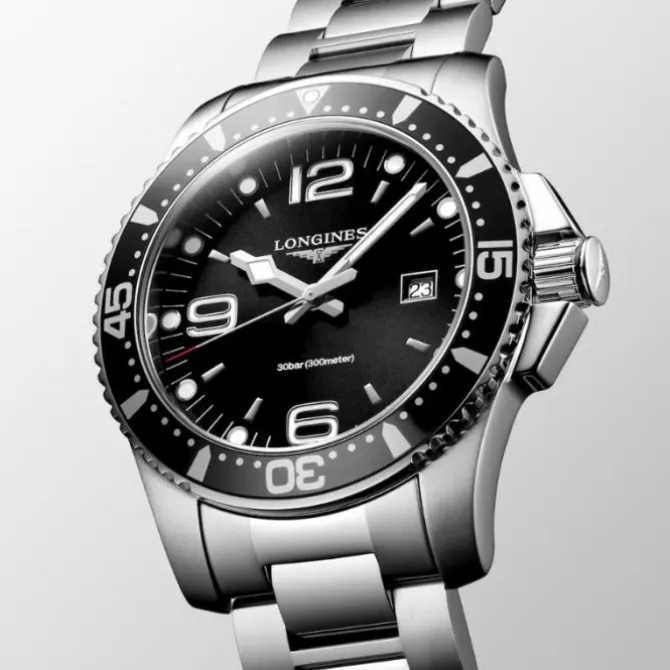 Longines HydroConquest Cuarzo Esfera Negra 44 mm