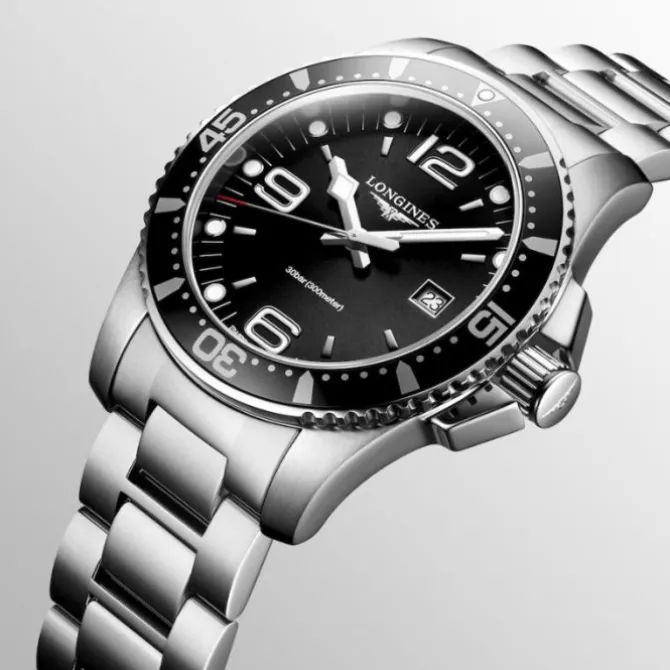 Longines HydroConquest Cuarzo Esfera Negra 44 mm