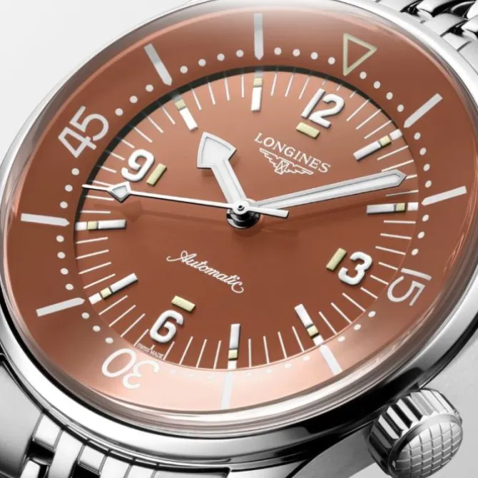 Longines Legend Diver 39mm Automatico Marron