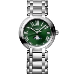 Longines PrimaLuna 30.5 mm Cuarzo Verde Fase Lunar