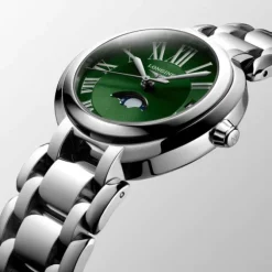 Longines PrimaLuna 30.5 mm Cuarzo Verde Fase Lunar