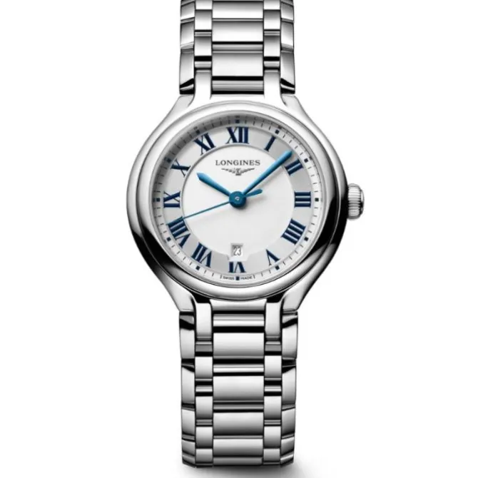 Longines PrimaLuna 30 mm Cuarzo Esfera Plateada