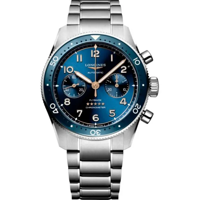 Longines Spirit Flyback Chronograph Azul Automatico 42mm