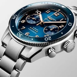 Longines Spirit Flyback Chronograph Azul Automatico 42mm