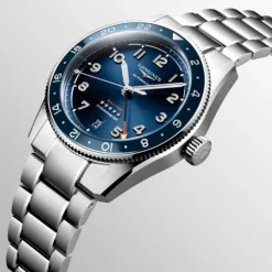 Longines Spirit Zulu Time GMT Azul 39mm