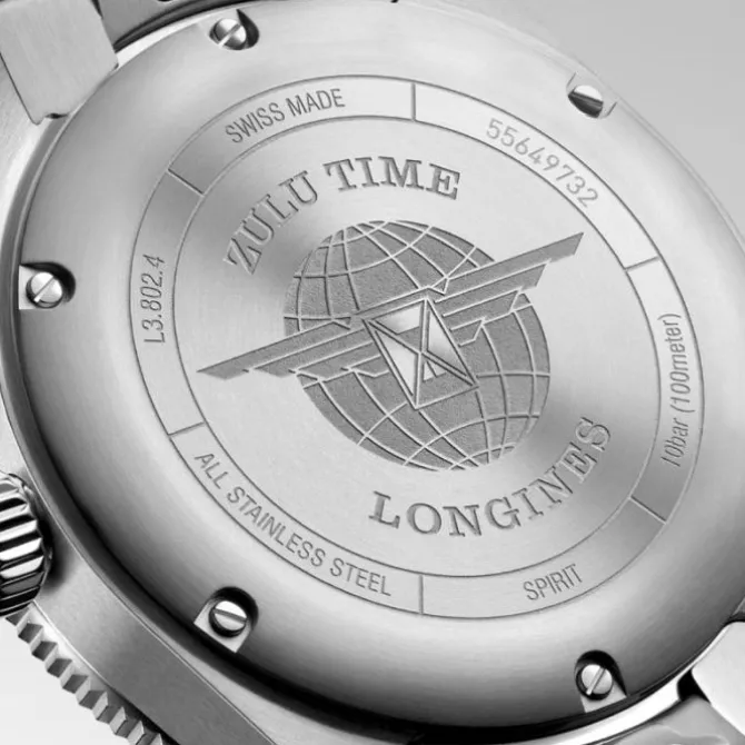 Longines Spirit Zulu Time GMT Azul 39mm