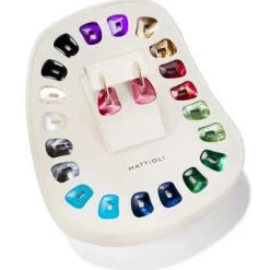 Mattioli Puzzle Kit - Pendientes en oro rosa