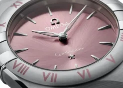 OMEGA Constellation Cuarzo Esfera Rosa 28 mm