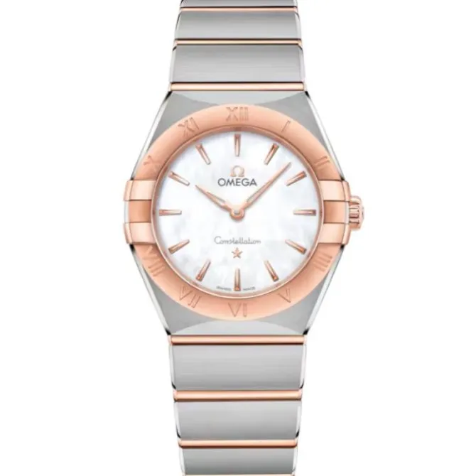 OMEGA Constellation Cuarzo Acero & Oro Rosa 28 mm