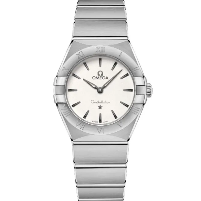 OMEGA Constellation Manhattan Cuarzo Esfera Plata 28 mm