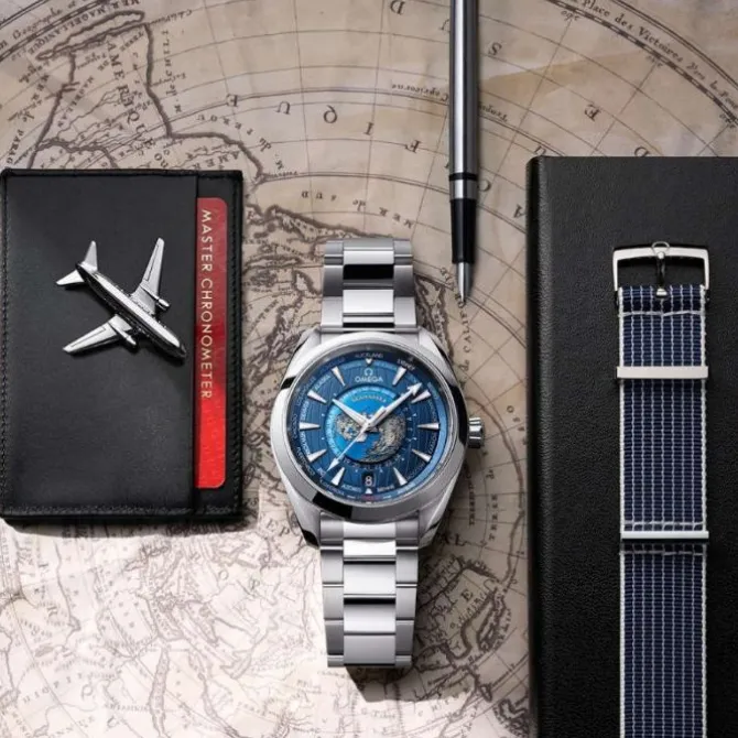 OMEGA Seamaster Aqua Terra 150M Worldtimer GMT 43 mm 220.10.43.22.03.001