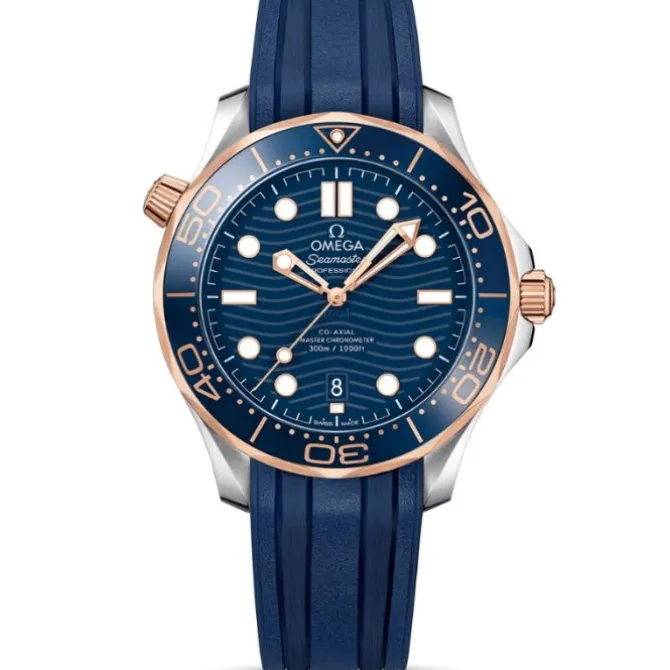 OMEGA Seamaster Diver 300M Co-Axial 42 mm Oro Sedna™ y Acero
