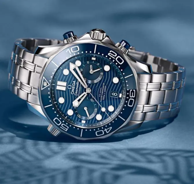 OMEGA Seamaster Diver 300M Co-Axial Cronógrafo 44 mm Azul