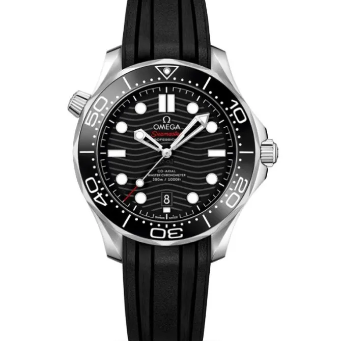OMEGA Seamaster Diver 300M Co-Axial Master Chronometer Caucho 42 mm
