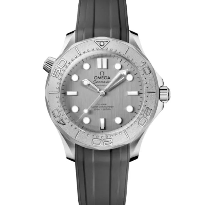 Omega Seamaster Diver 300M Caucho Bisel Titanio 42mm