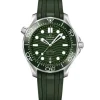 OMEGA Seamaster Diver 300M Co-Axial Master Chronometer Caucho Verde 42 mm