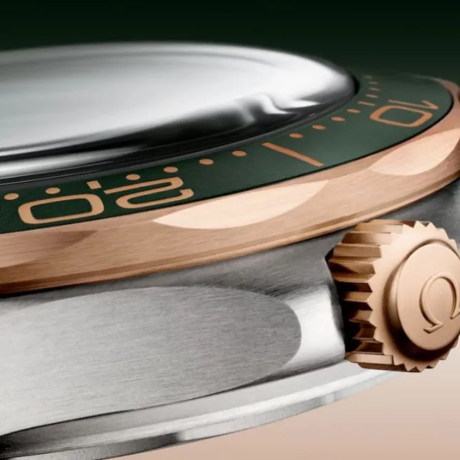 Omega Seamaster Diver 300M Titanio Oro Bronce 42mm