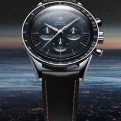 OMEGA Speedmaster Moonwatch Serie Aniversario Cuero Negro