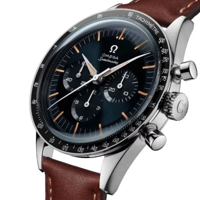 OMEGA Speedmaster Moonwatch Serie Aniversario Cuero Marron