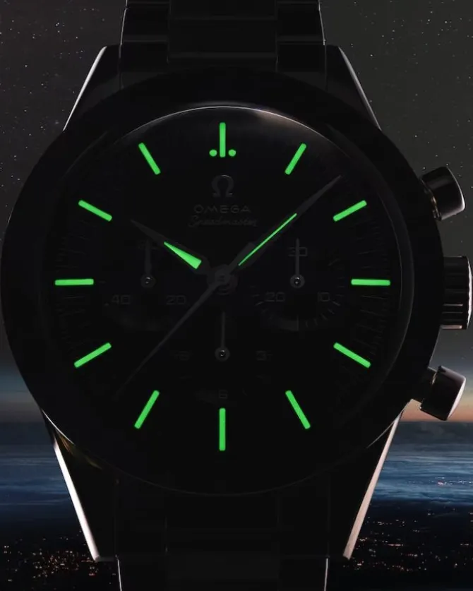 OMEGA Speedmaster Moonwatch Serie Aniversario Cuero Marron