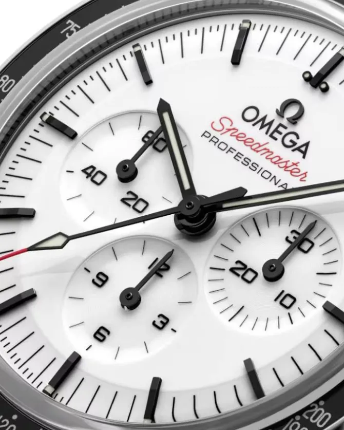 OMEGA Speedmaster Moonwatch Professional Blanco Caucho