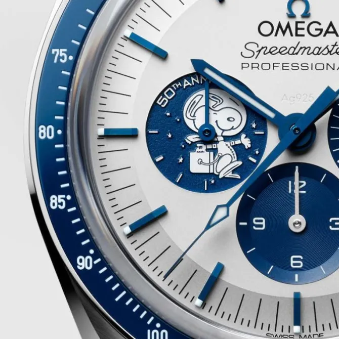 Omega Speedmaster Silver Snoopy Award 50 Aniversario 42 mm