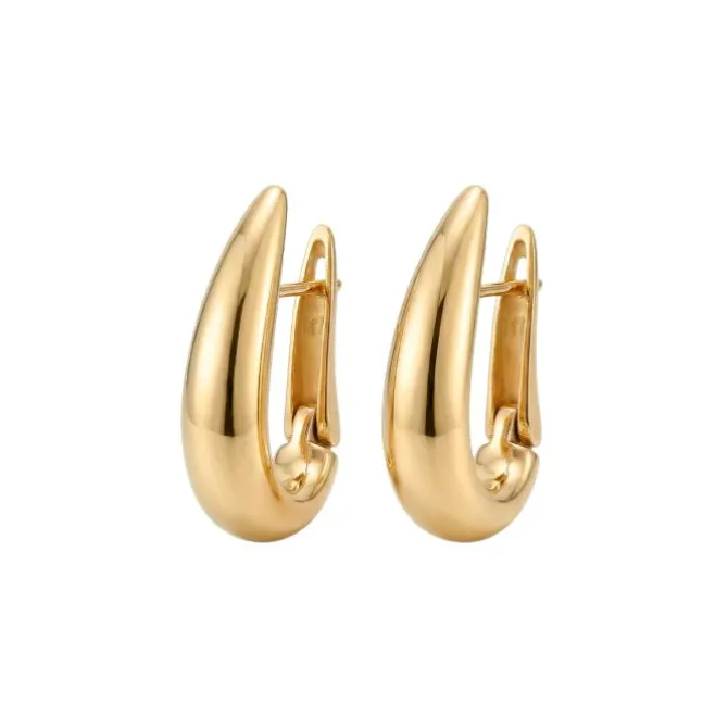 Pendientes de aro en oro amarillo