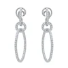 Pendientes de oro blanco y diamantes 3.20 quilates
