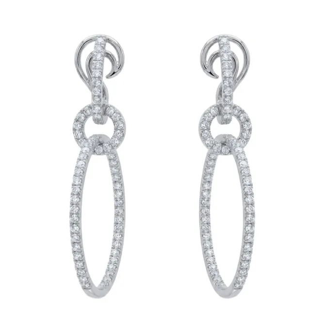 Pendientes de oro blanco y diamantes 3.20 quilates