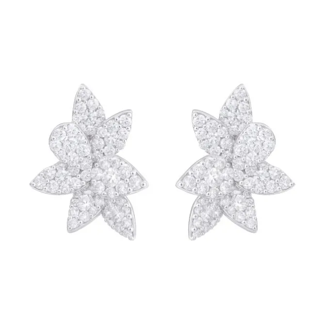 Pendientes de oro blanco y diamantes 3.36 quilates
