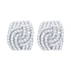 Pendientes de oro blanco con diamantes 3.62 quilates