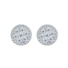 Pendientes de oro blanco y diamantes 1.04 quilates