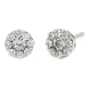 Pendientes de Oro Blanco y diamantes 0,62 quilates