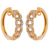 Pendientes de oro rosa y diamantes 0,91 quilates