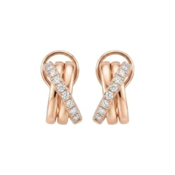 Pendientes de oro rosa y diamantes 1.80 quilates