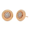 Pendientes de oro rosa y diamantes de 0.77 quilates