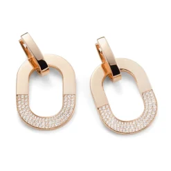 Pendientes Mattioli Aruba de oro rosa y diamantes 1.12 quilates
