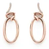 Pendientes Mattioli Hiroko en oro rosa y diamantes brown