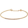 Pulsera de caña de oro rosa y diamantes 0,13 quilates