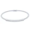 Pulsera de oro blanco con diamantes 0.18 quilates